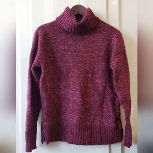 Banana Republic Oversized Cozy Burgundy Turtleneck Sweater - Eco-friendly NWOT